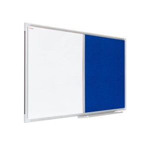 Tablica COMBI filcowa korkowa 60x40 cm niebieska rama aluminiowa
