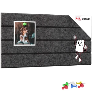 Panel filcowy na ścianę 40x20 cm ciemny szary