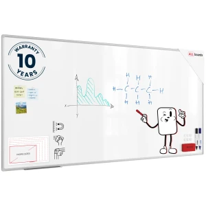 Tablica suchościeralna magnetyczna biała 200x100 cm PREMIUM EXPO + zestaw akcesoriów