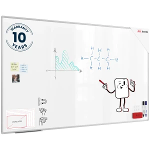 Tablica suchościeralna magnetyczna biała 200x120 cm PREMIUM EXPO + zestaw akcesoriów