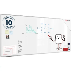 Tablica suchościeralna magnetyczna biała 220x100 cm PREMIUM EXPO + zestaw akcesoriów