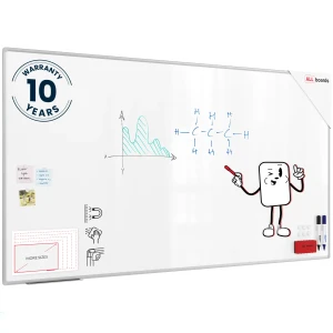 Tablica suchościeralna magnetyczna biała 220x120 cm PREMIUM EXPO + zestaw akcesoriów