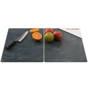 Szklana deska ochronna MARMUR ANTRACYT SZARY 2 sztuki 52x30 cm  