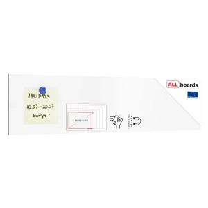 Tablica magnetyczna suchościeralna bezramowa panel magnetyczny SLIMboard 60x15 cm - niewidoczny montaż