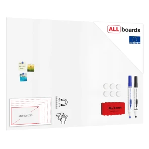 Tablica magnetyczna suchościeralna bezramowa panel magnetyczny SLIMboard 180x120 cm - niewidoczny montaż + GRATIS