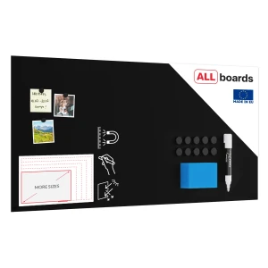 Tablica magnetyczna bezramowa kredowa panel magnetyczny SLIMboard 120x60 cm – niewidoczny montaż + GRATIS 
