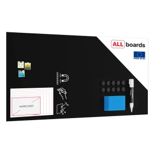 Tablica magnetyczna bezramowa kredowa panel magnetyczny SLIMboard 240x120 cm – niewidoczny montaż + GRATIS 