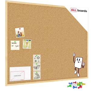 Tablica korkowa (rama drewniana) 100x80 cm + GRATIS