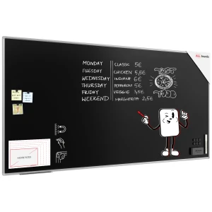 Tablica magnetyczna kredowa 240x120 cm - czarna, rama Premium EXPO + GRATIS