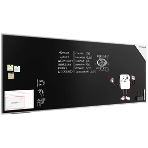 Tablica magnetyczna kredowa 300x120 cm - czarna, rama Premium EXPO + GRATIS