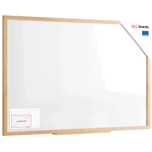 Tablica suchościeralno-magnetyczna 150x100 cm w ramie bukowej ALLboards DESIGN