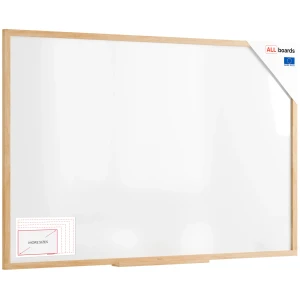Tablica suchościeralno-magnetyczna 180x120 cm w ramie bukowej ALLboards DESIGN