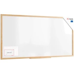 Tablica suchościeralno-magnetyczna 200x100 cm w ramie bukowej ALLboards DESIGN