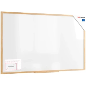 Tablica suchościeralno-magnetyczna 200x120 cm w ramie bukowej ALLboards DESIGN